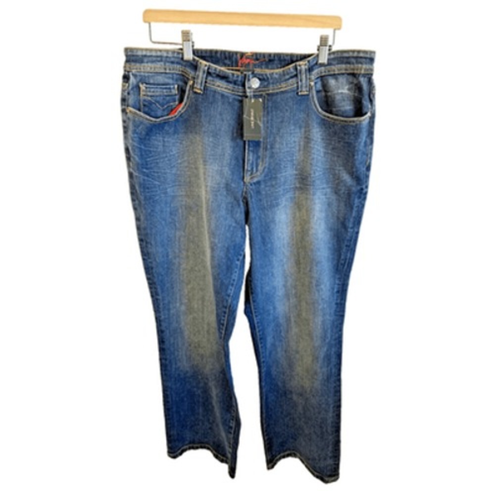 Venezia By Lane Bryant Wide Straight Leg Denim Jeans Women's Size 18 - Picture 2 of 16